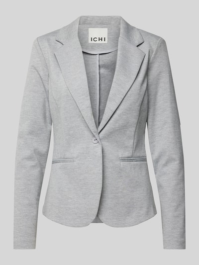 ICHI Blazer mit Reverskragen Modell 'Kate' Hellgrau Melange 2