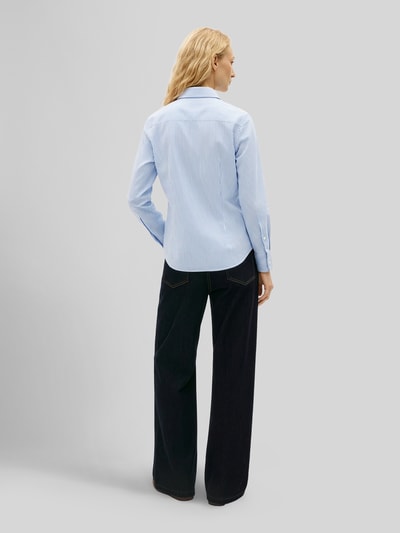 Tommy Hilfiger Regular Fit Hemdbluse aus Baumwoll-Mix Hellblau 5