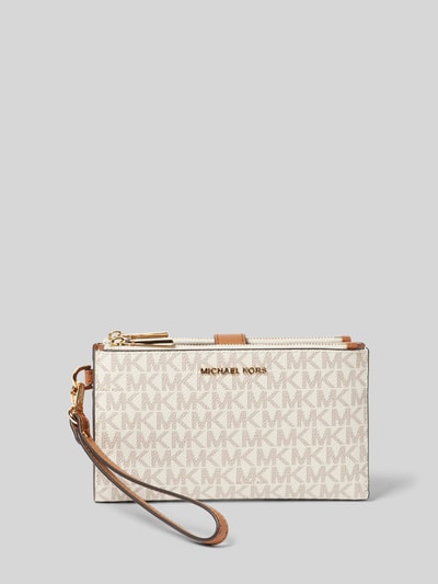 MICHAEL Michael Kors Portemonnaie mit Label-Applikation Modell 'JET SET' Ecru 1