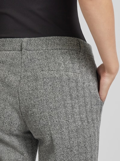 Marc O'Polo Regular Fit Stoffhose mit Fischgrätenmuster Hellgrau 3