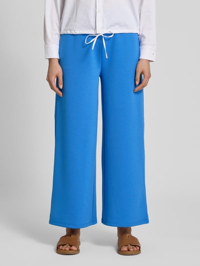 Vila Wide leg stoffen broek met steekzakken, model 'SIFFI' Koningsblauw - 4