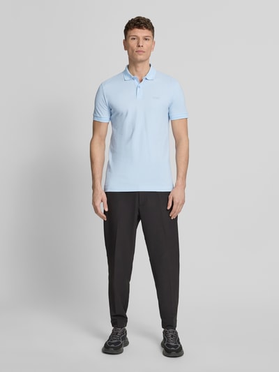 BOSS Green Regular Fit Poloshirt aus reiner Baumwolle Modell 'PIO' Aqua 1