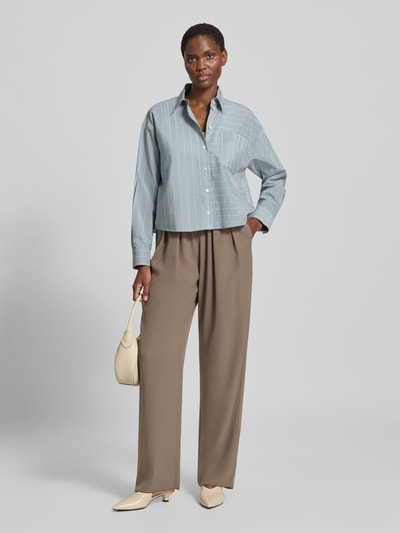 Emporio Armani Hose mit weitem Bein und elastischem Bund Taupe 1