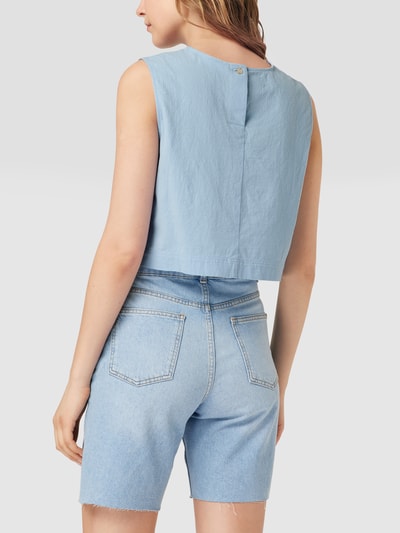 Marc O'Polo Denim Blousetop van biologisch katoen Bleu - 5