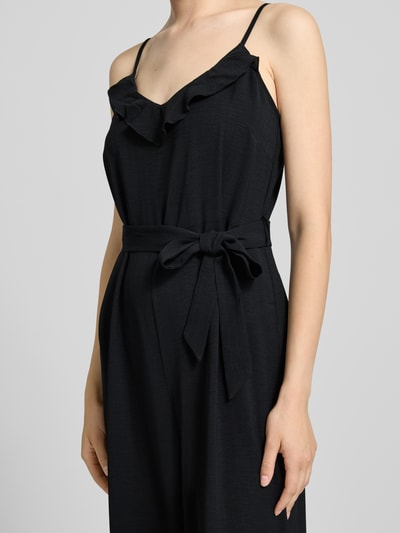 Only Kombinezon o kroju regular fit z regulowanymi, cienkimi ramiączkami model ‘CALI’ Czarny 3