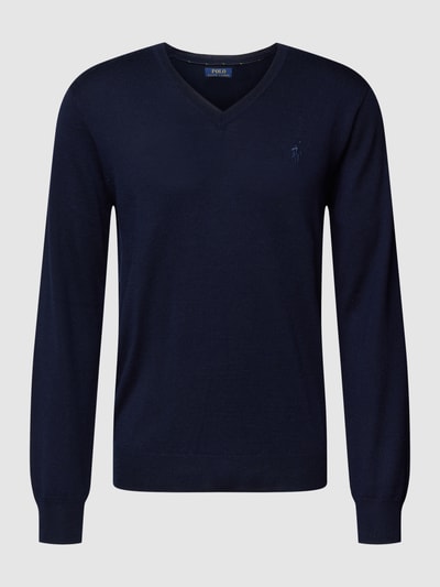 Polo Ralph Lauren Gebreide pullover met V-hals Marineblauw - 2