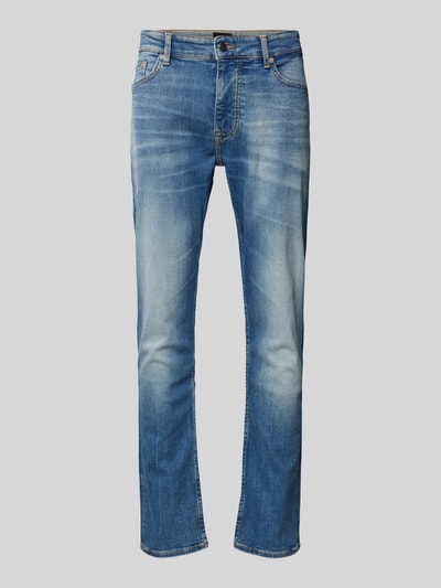 BOSS Orange Slim Fit Jeans im 5-Pocket-Design Modell 'DELAWARE' Jeansblau 1