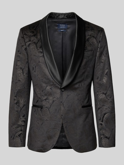 MCNEAL Paisley Sakko aus Samt Black 2