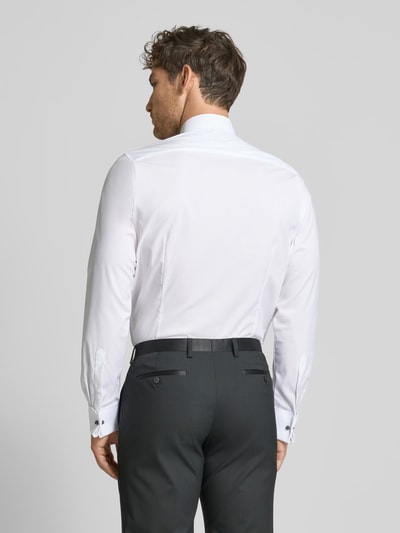 OLYMP Level Five Body Fit Smokinghemd mit verdeckter Knopfleiste Weiss 5