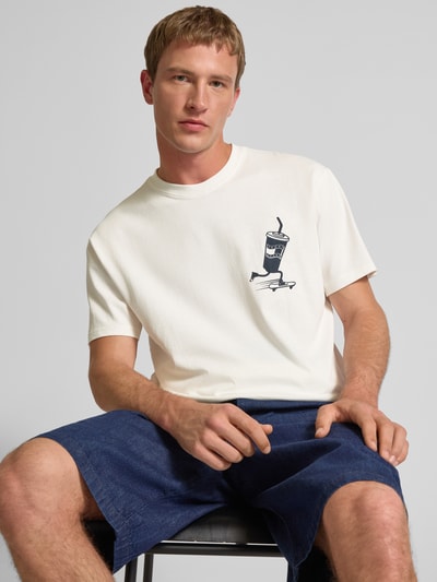 Tommy Jeans Regular fit T-shirt van puur katoen Offwhite - 3