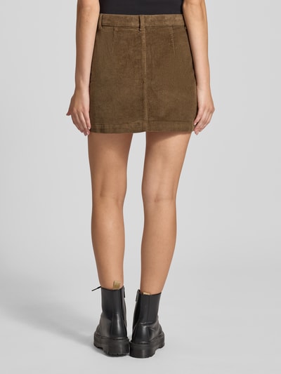 Only Spódnica mini sztruksowa z mieszanki bawełny model ‘AMAZING GLOBAL’ Piaskowy 5