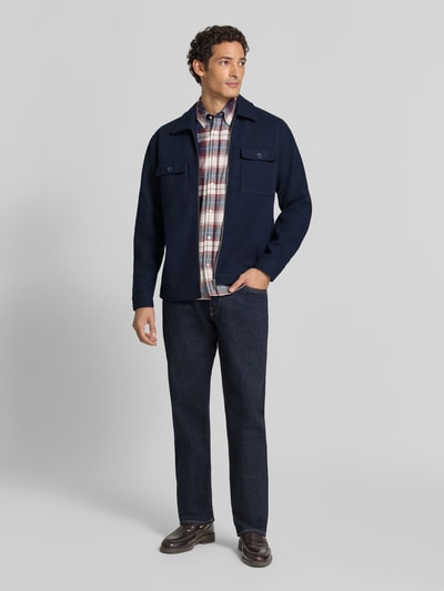 MCNEAL Hemdjacke mit Brusttaschen Dunkelblau 1