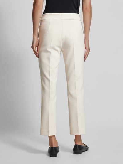 SEDUCTIVE Slim fit stoffen broek met persplooien, model 'INEZ' Offwhite - 5