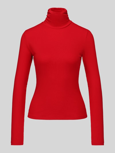 BOSS Orange Slim Fit Langarmshirt aus Viskose-Mix Modell 'C_ELIANA' Rot 2