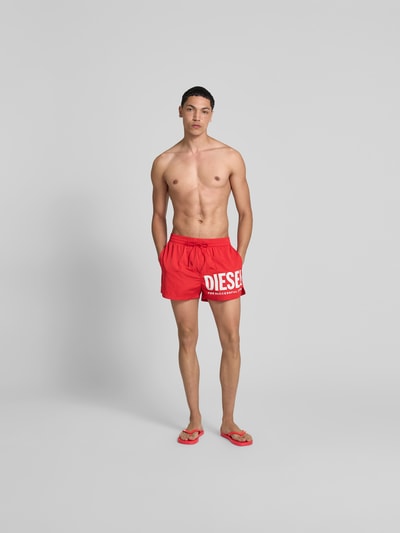 Diesel Zehentrenner mit Label-Detail Rot 1