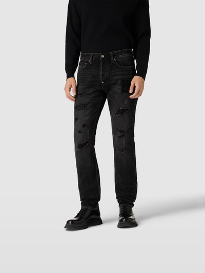 Evisu Jeans im Destroyed-Look Black 4