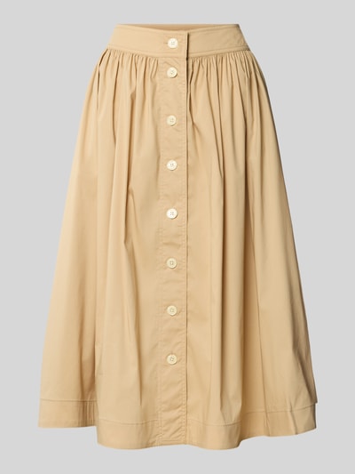 Lauren Ralph Lauren Midirock mit Knopfleiste Sand 2