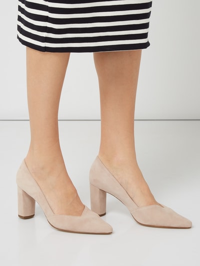 Högl Pumps aus Veloursleder Beige 3