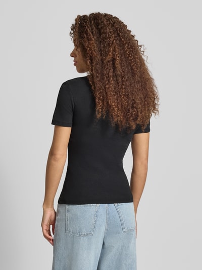 PIECES Slim Fit T-Shirt aus Baumwoll-Mix Modell 'RUKA' Black 5