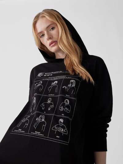 MM6 Maison Margiela Hoodie mit Motiv-Print Schwarz 3