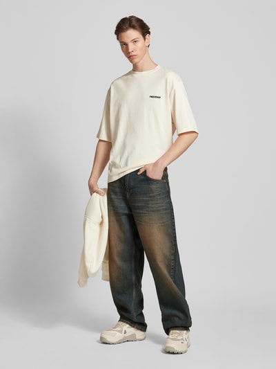 REVIEW Jeans mit 5-Pocket-Design Dunkelblau 1