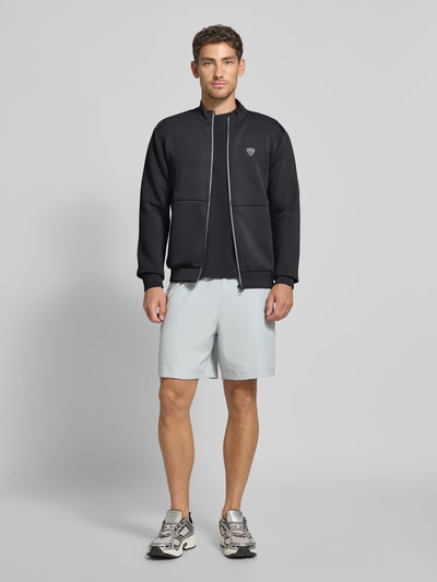 EA7 Emporio Armani Sweatjack met labelpatch, model 'TRAIN PREMIUM SHIELD' Middengrijs - 1