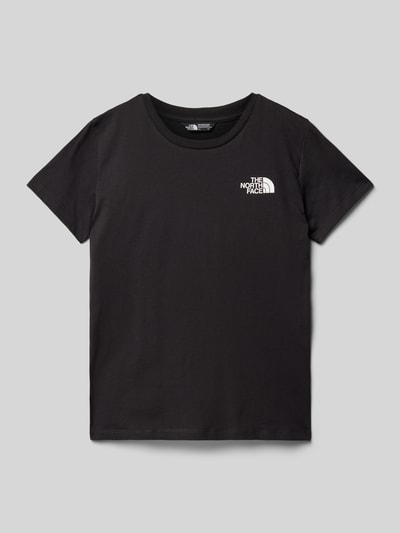 The North Face T-shirt met labelprint Zwart - 1