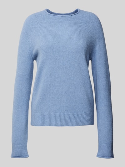 BOSS Orange Gebreide pullover met ribboorden, model 'FESPERANAS' Marineblauw - 2