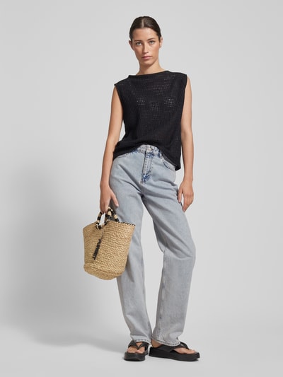 Neo Noir Jeans in 5-pocketmodel, model 'Simona' Jeansblauw - 1