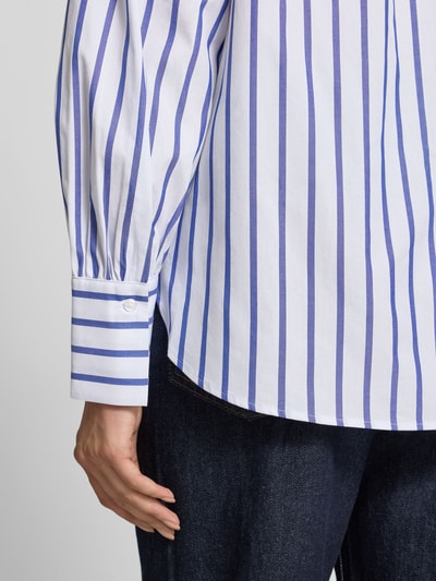 Brax Bluzka koszulowa z listwą guzikową model ‘VIC’ Granatowy 3