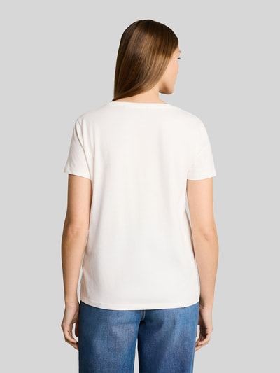 Tom Tailor Denim regular fit T-shirt van puur katoen Offwhite - 5