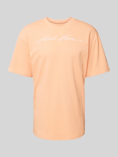 KARL KANI T-shirt met ronde hals Oranje - 2