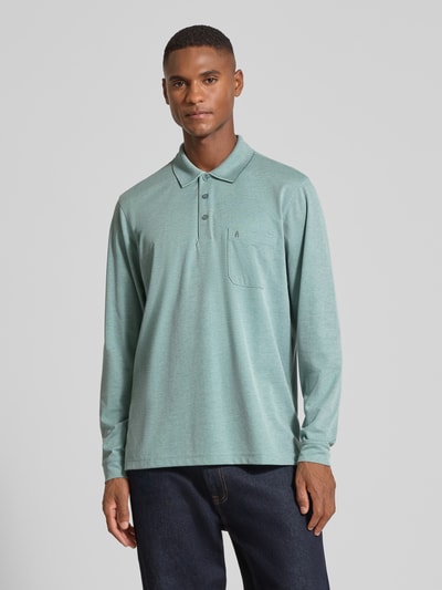 RAGMAN Regular fit poloshirt met borstzak Mintgroen - 4