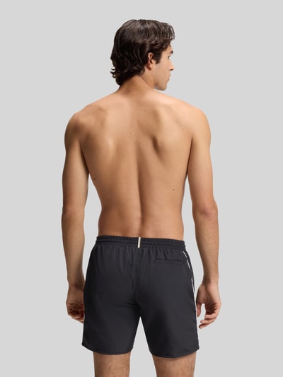 BOSS Regular Fit Badehose mit Logo-Print Modell 'STARFISH' Black 4