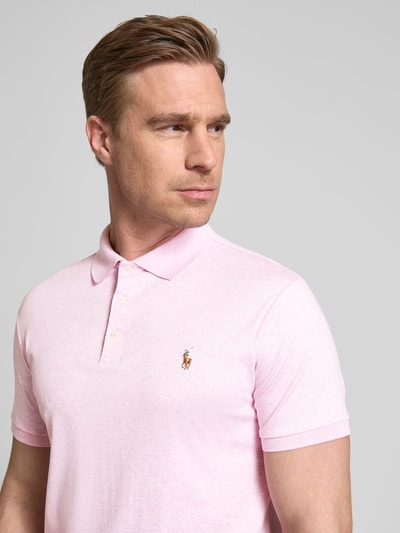 Polo Ralph Lauren Poloshirt mit Label-Stitching Pink 3