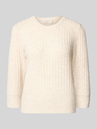 FREE/QUENT Strickpullover mit Strukturmuster Modell 'HARA' Beige 2
