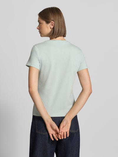 HUGO Blue Regular fit t-shirt van puur katoen model 'Damatee_B' Rietgroen - 5