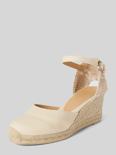 Castañer Wedges mit Fesselriemen Modell 'CAROL' Offwhite 1