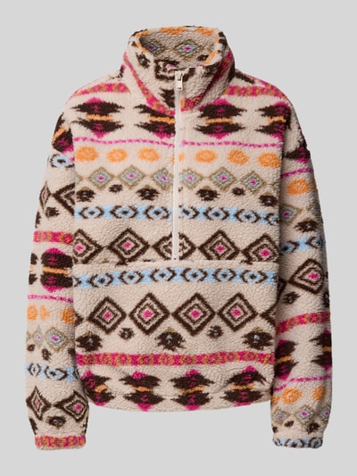 Only Regular fit schipperstrui in teddybontlook, model 'JANNE' Offwhite - 2