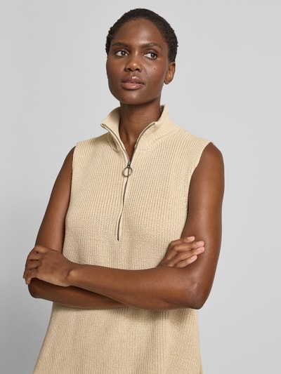 Soyaconcept Spencer met opstaande kraag en ritssluiting, model 'Julia' Zand - 3