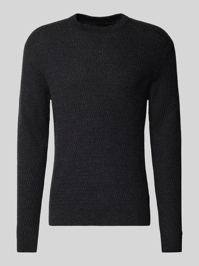 Jack & Jones Premium Strickpullover mit Rundhalsausschnitt Modell 'REAGAN' Anthrazit 2