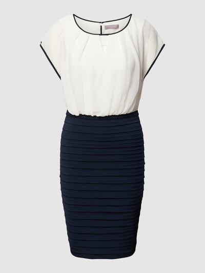 Christian Berg Cocktail Cocktailkleid in Two-Tone-Machart Marine Melange 2