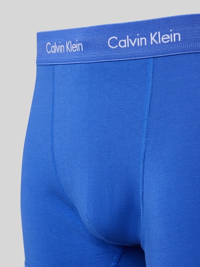 Calvin Klein Underwear Trunks mit Label-Bund im 3er-Pack Blau 2