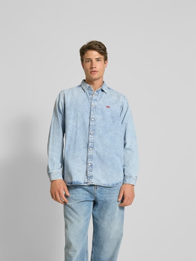 Diesel Jeanshemd mit Druckknopfleiste Hellblau 4