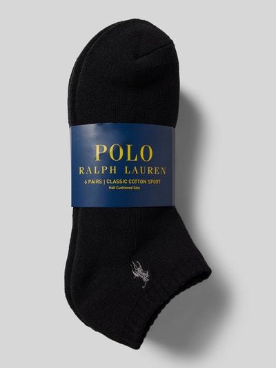 Polo Ralph Lauren Underwear Sneakersokken met logostitching in een set van 6 paar Zwart - 3