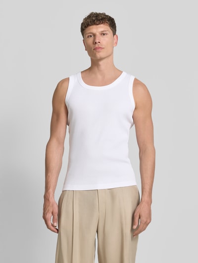 DRYKORN Tanktop in Ripp-Optik Modell 'Nathan' Weiss 4