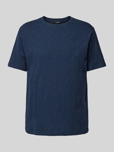 GABBA T-shirt met geribde ronde hals Marineblauw - 2