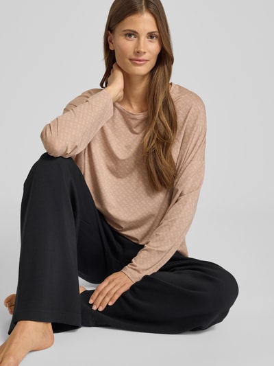 BOSS Relaxed fit pyjamabovendeel van lyocellmix Beige - 3