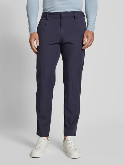 Roy Robson Slim Fit Chino mit Bundfalten Marine 4