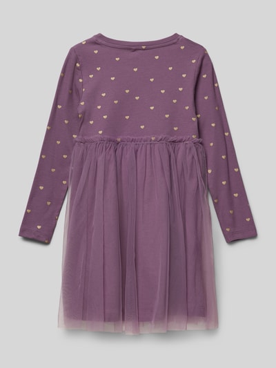 Name It Jurk met tule, model 'MINI DOTS' Mauve - 3